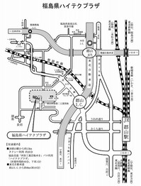 地図(福島県ハイテクプラザ)
